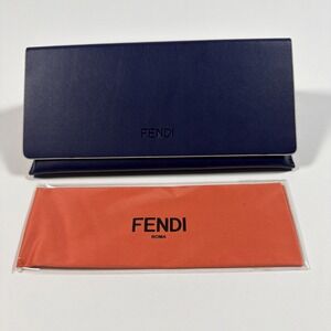 Fendi Sunglasses Case Clamshell Magnetic Triangular  Blue
